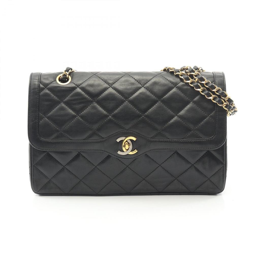 Chanel Matelasse Paris Limited Edition Double Flap Shoulder Bag Lambskin